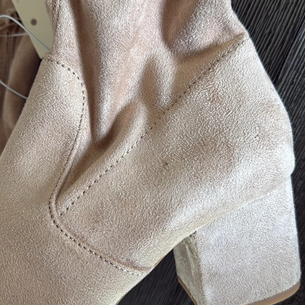 A New Day Women's Greta Tall Dress Boots - Beige size 6 - Picture 6 of 8